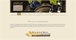 Desktop Screenshot of ahnfeldtwines.com